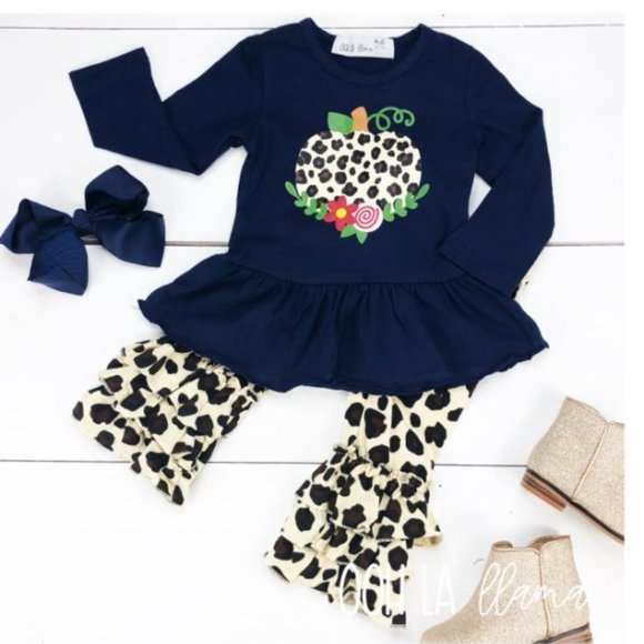 NEW Cute Little Girls Cheetah Outfit - Picture 1 of 5